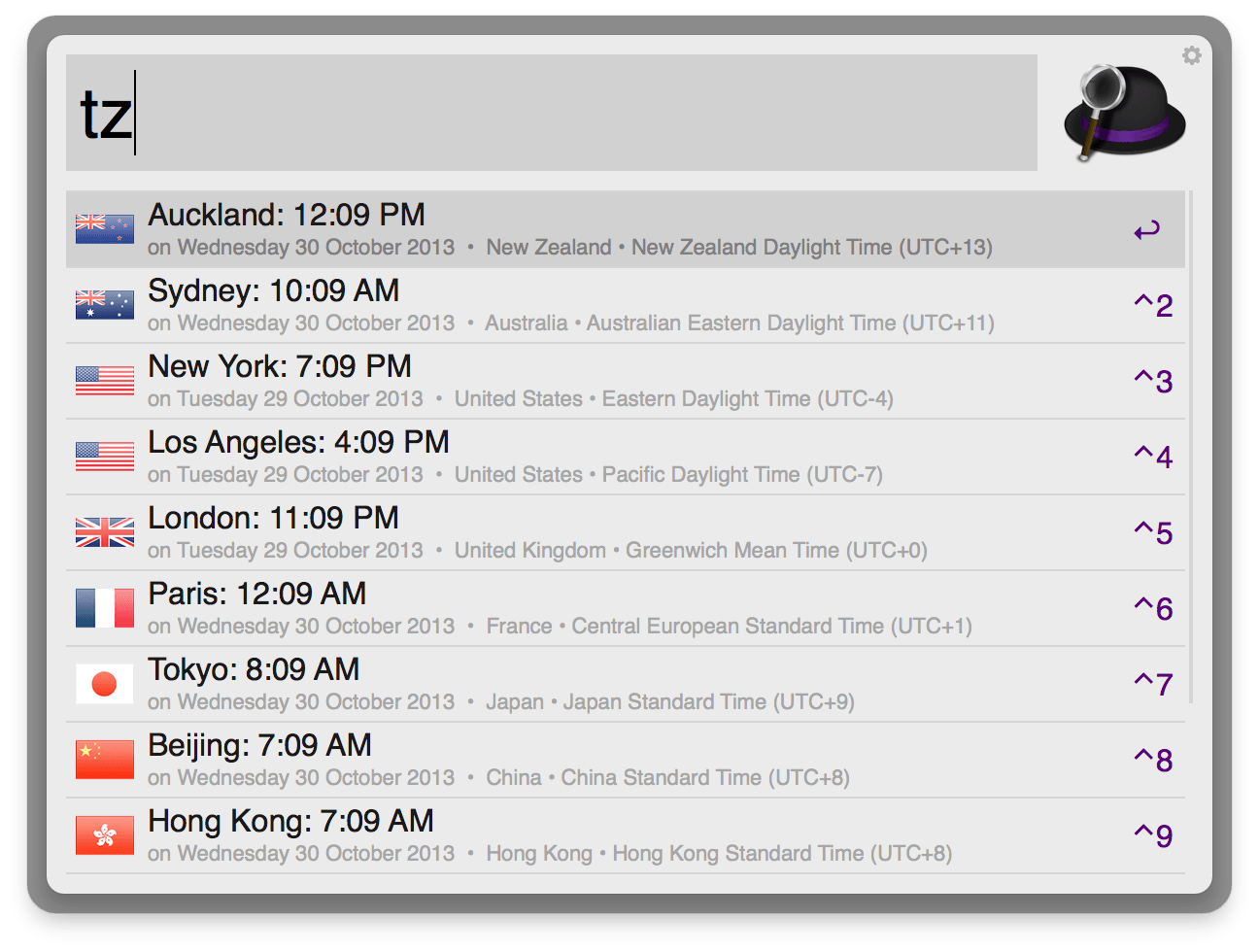 TimeZones